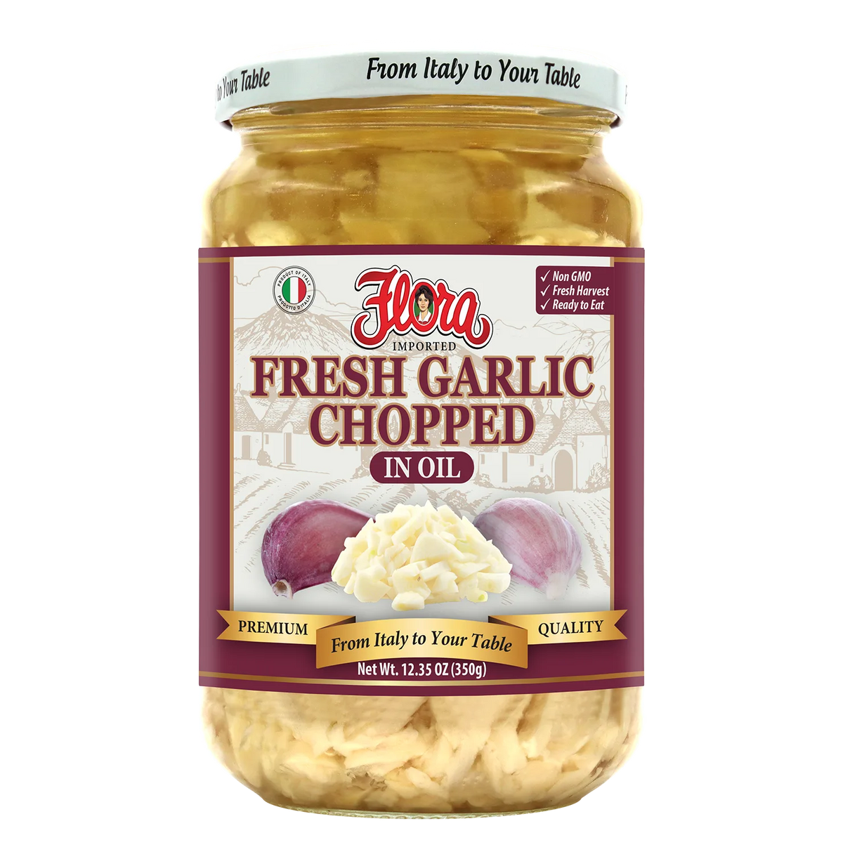 Fresh Garlic - Chopped In Oil - 12.35 oz