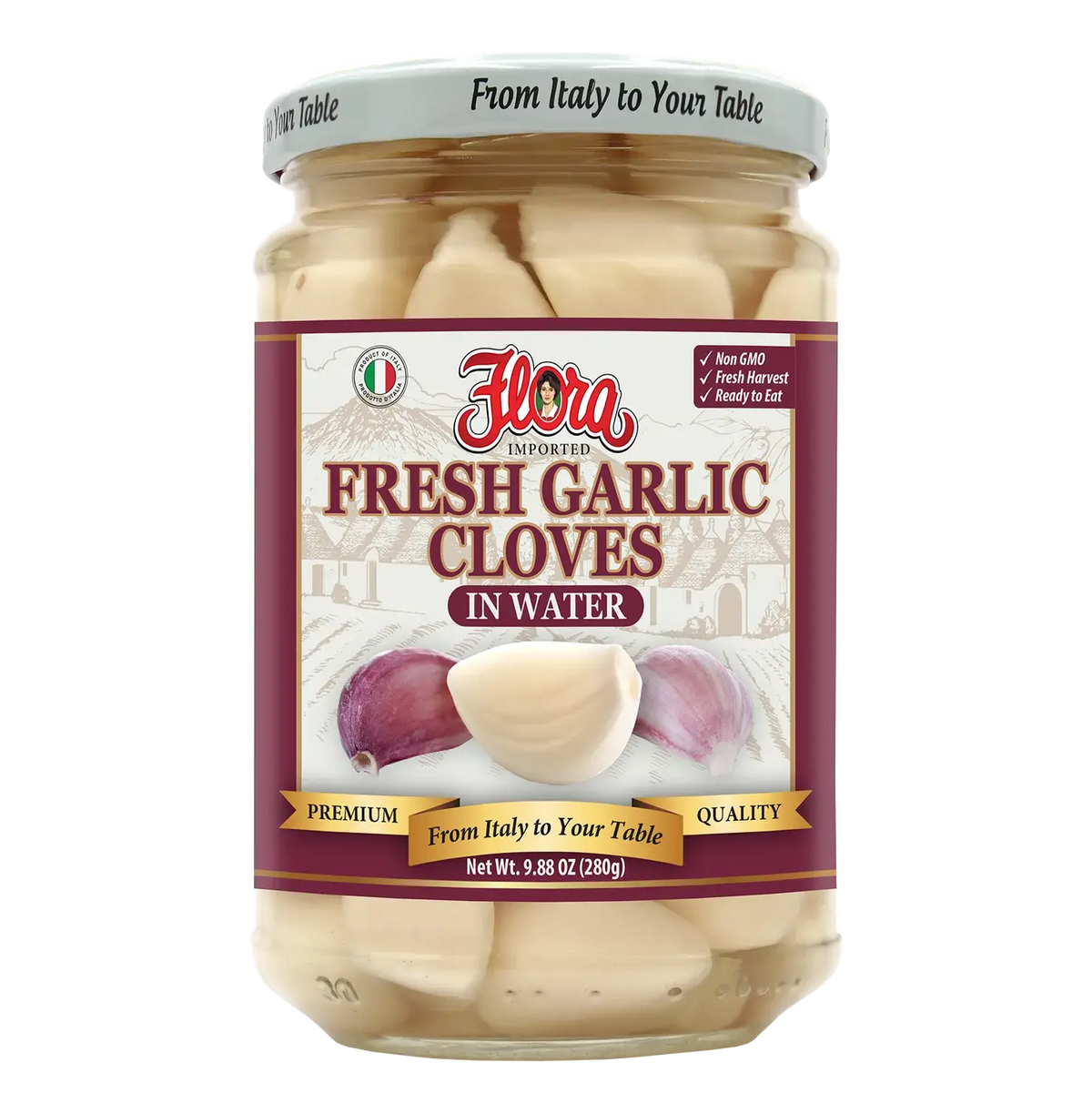 Fresh Garlic Cloves - In Water - 9.88 oz