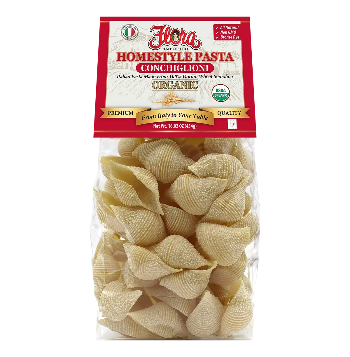 Homestyle Conchiglioni Pasta - Organic - 16.02 oz