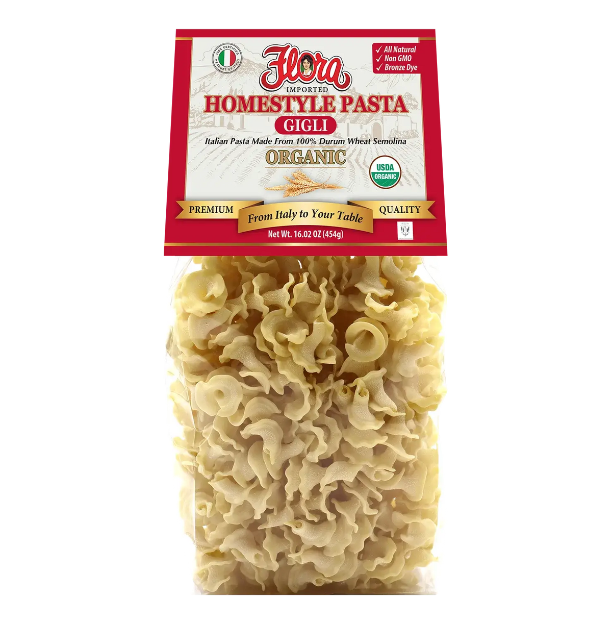 Homestyle Gigli Pasta - Organic - 16.02 oz
