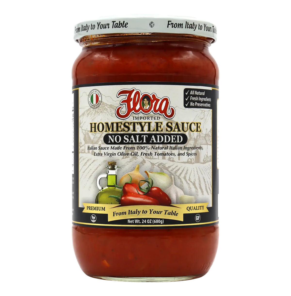 Homestyle No Salt Added Sauce - 24 oz