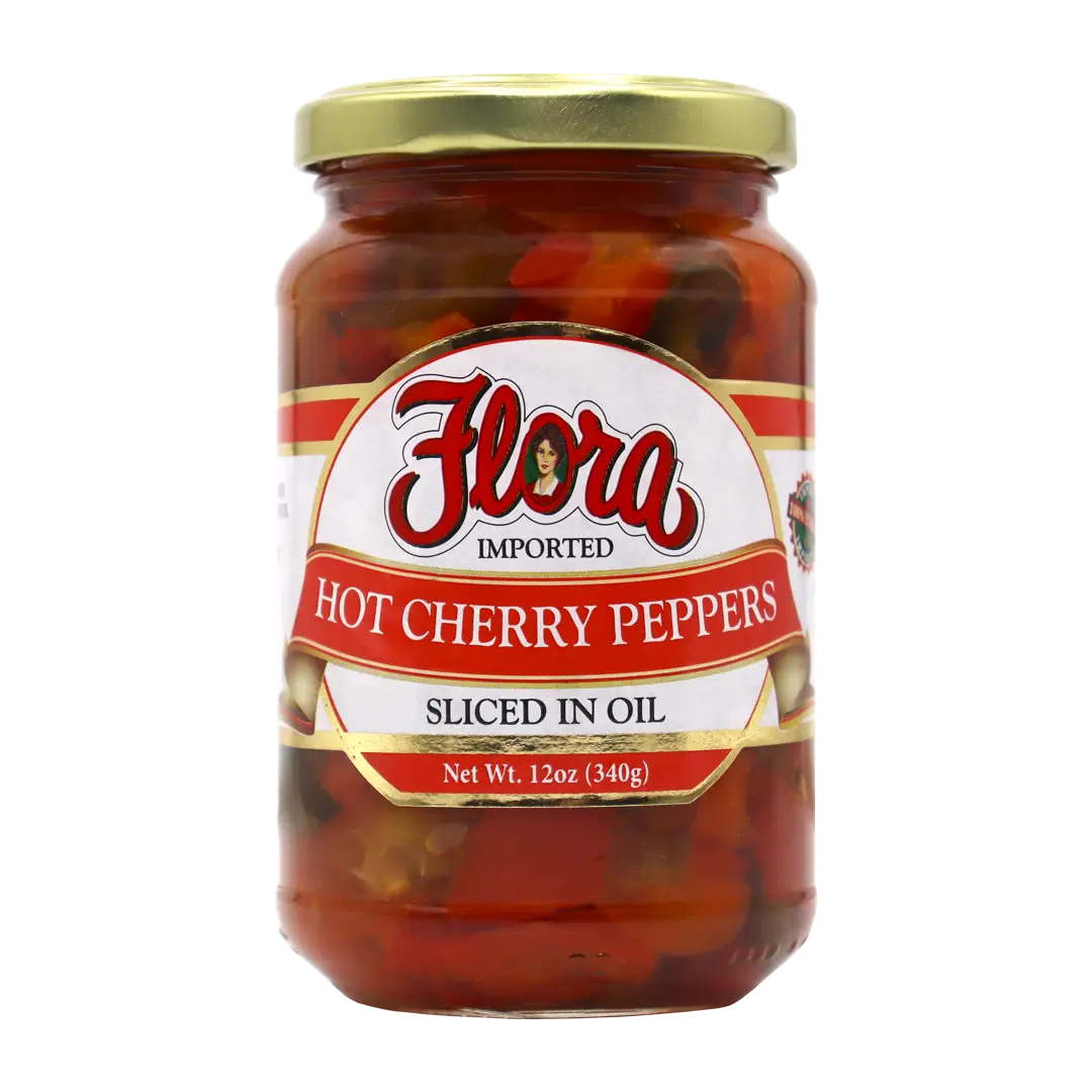 Hot Cherry Peppers Sliced In Oil