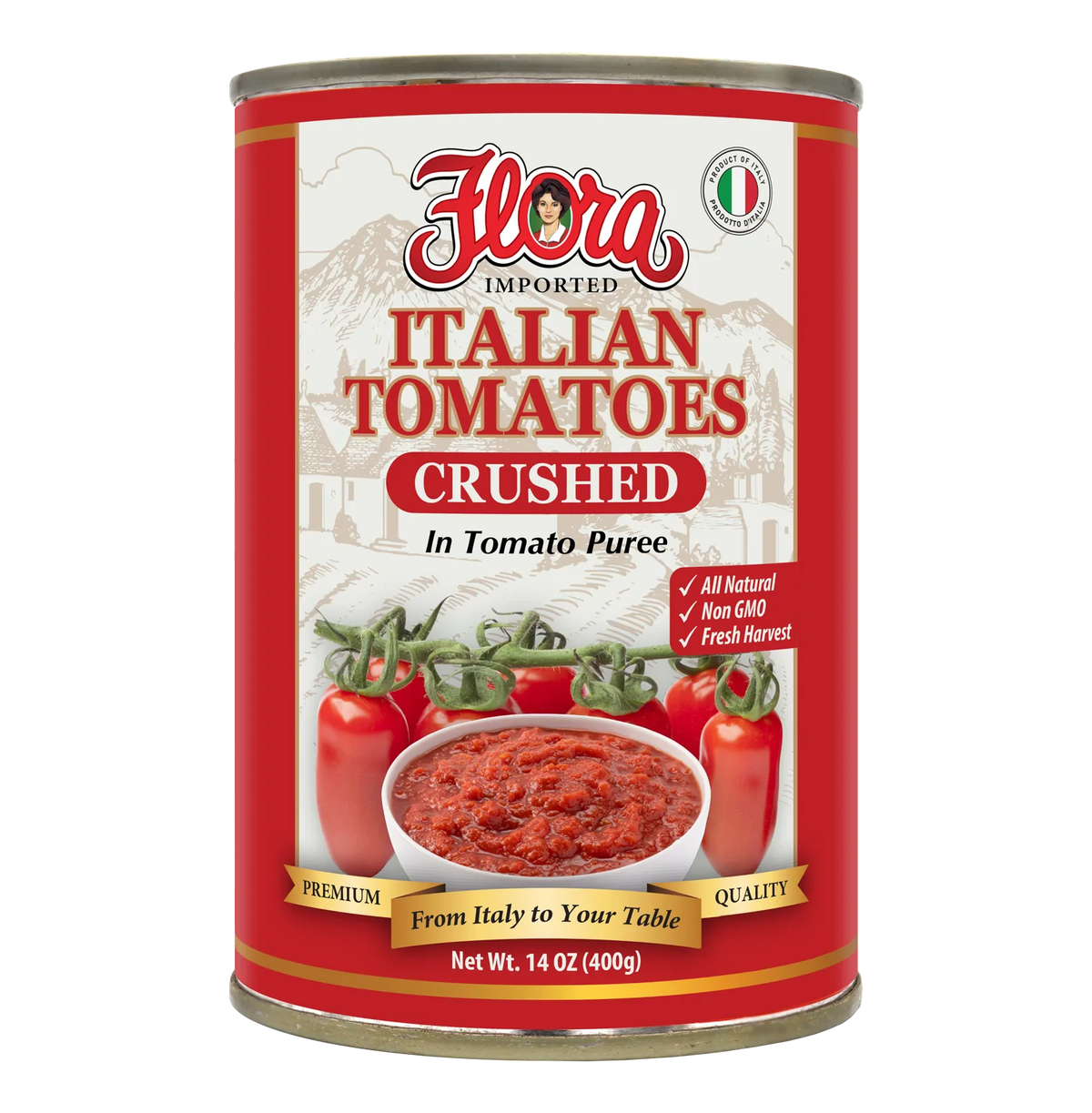 Italian Crushed Tomatoes - In Tomato Puree - 14 oz