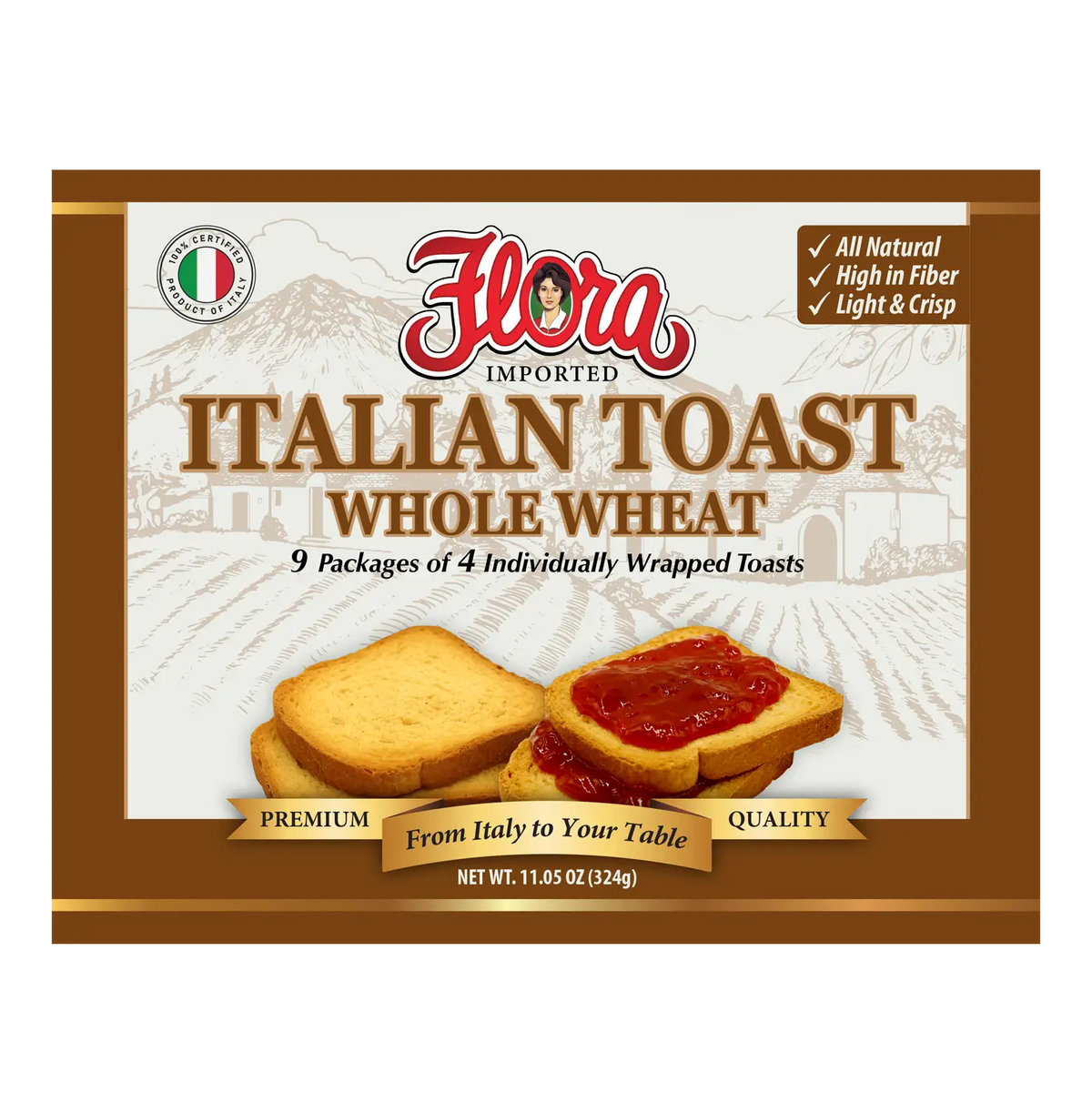 Italian Toast - Whole Wheat - 11.05 oz