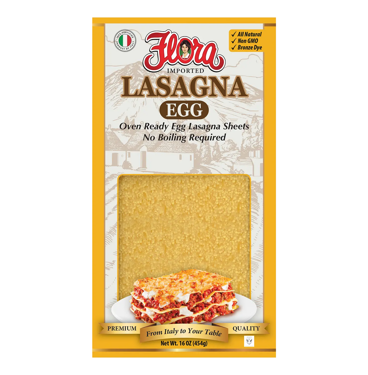 Lasagna Egg Sheets - Oven Ready - 16 oz