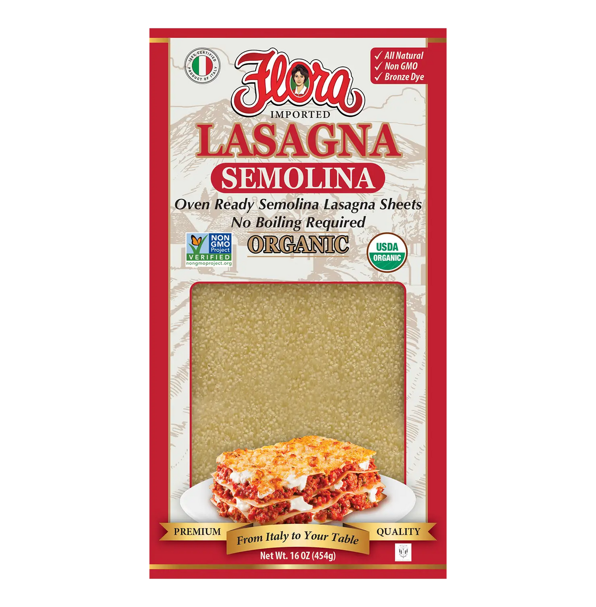 Lasagna Sheets - Oven Ready Organic - 16 oz