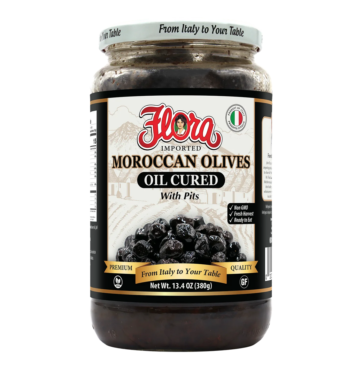 Oil Cured Moroccan Olives - With Pits - 10.6 oz