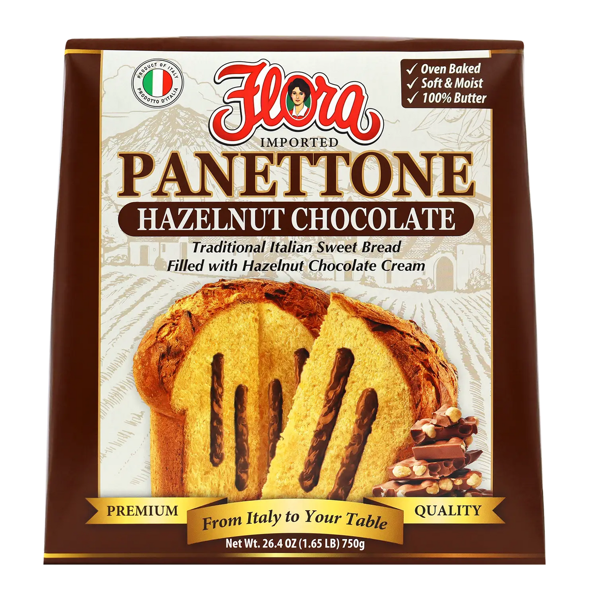 Panettone Hazelnut Chocolate - Gianduia