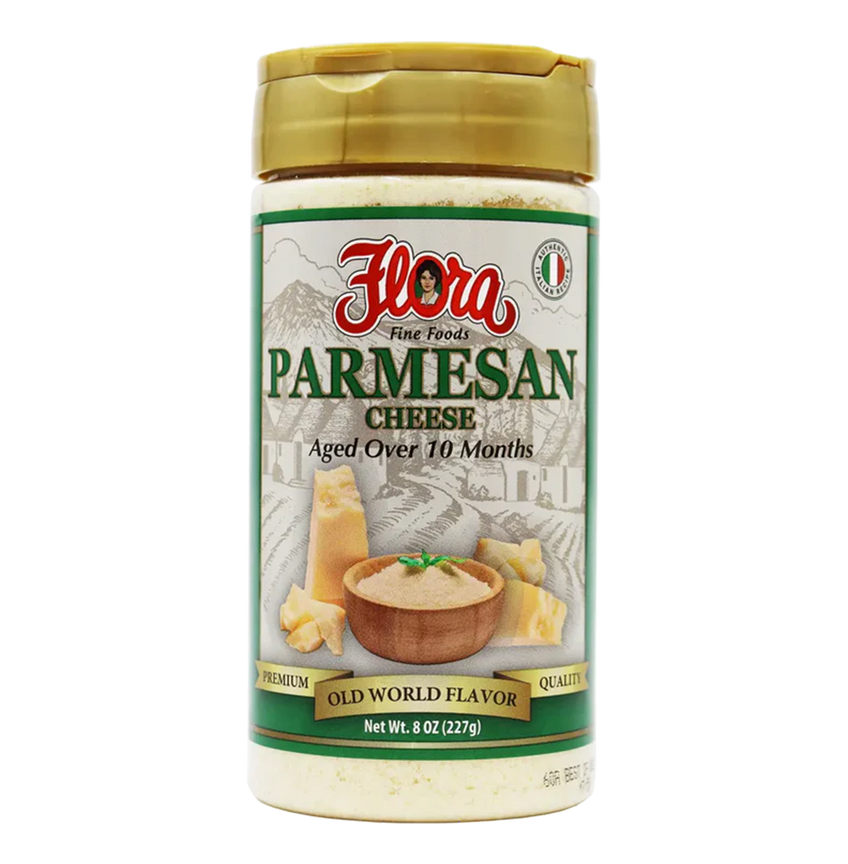 Parmesan Cheese Grated - Aged Over 10 Months - 8 oz