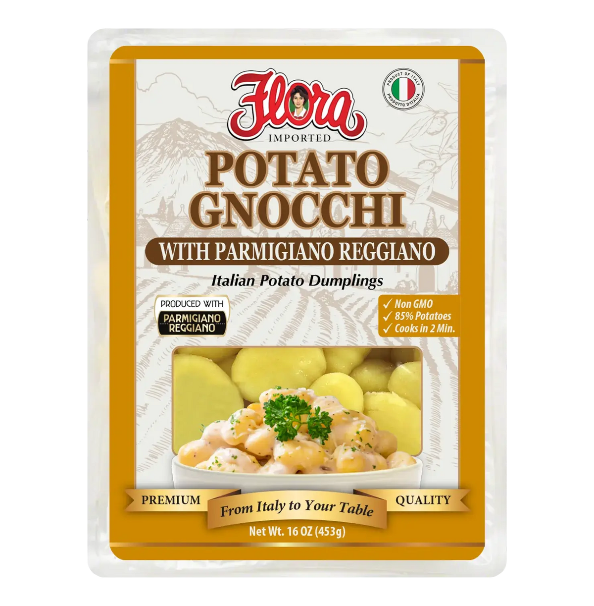 Potato Gnocchi - With Parmigiano Reggiano - 16 oz