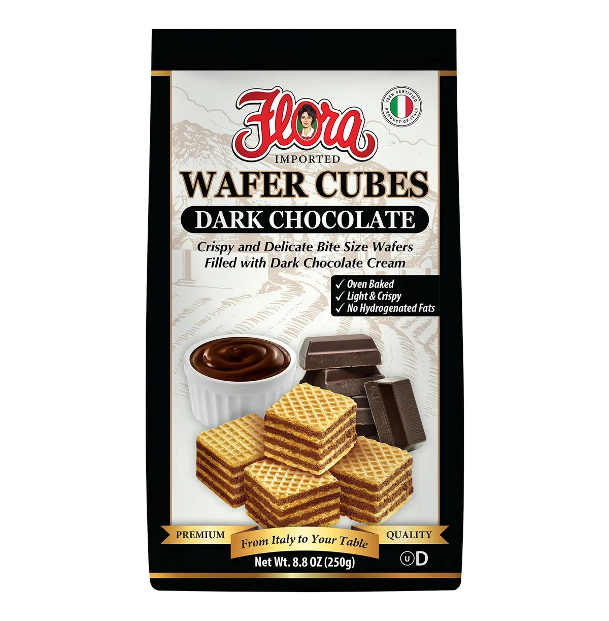 Wafer Cubes - Dark Chocolate - 8.8 oz