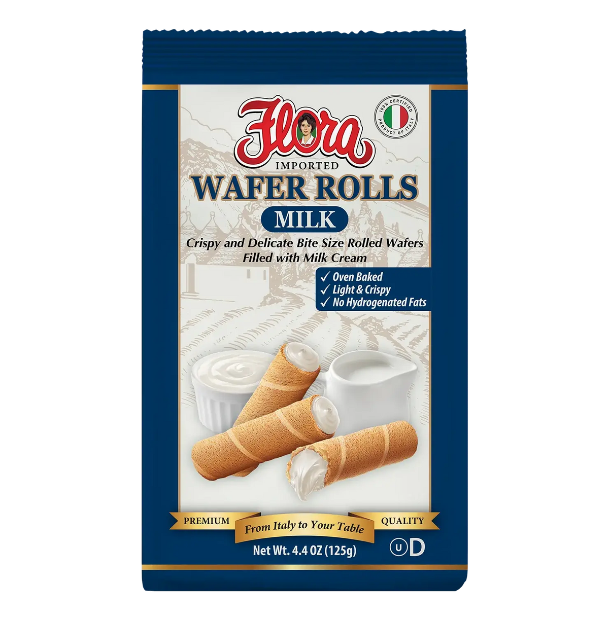Wafer Rolls - Milk - 4.4 oz