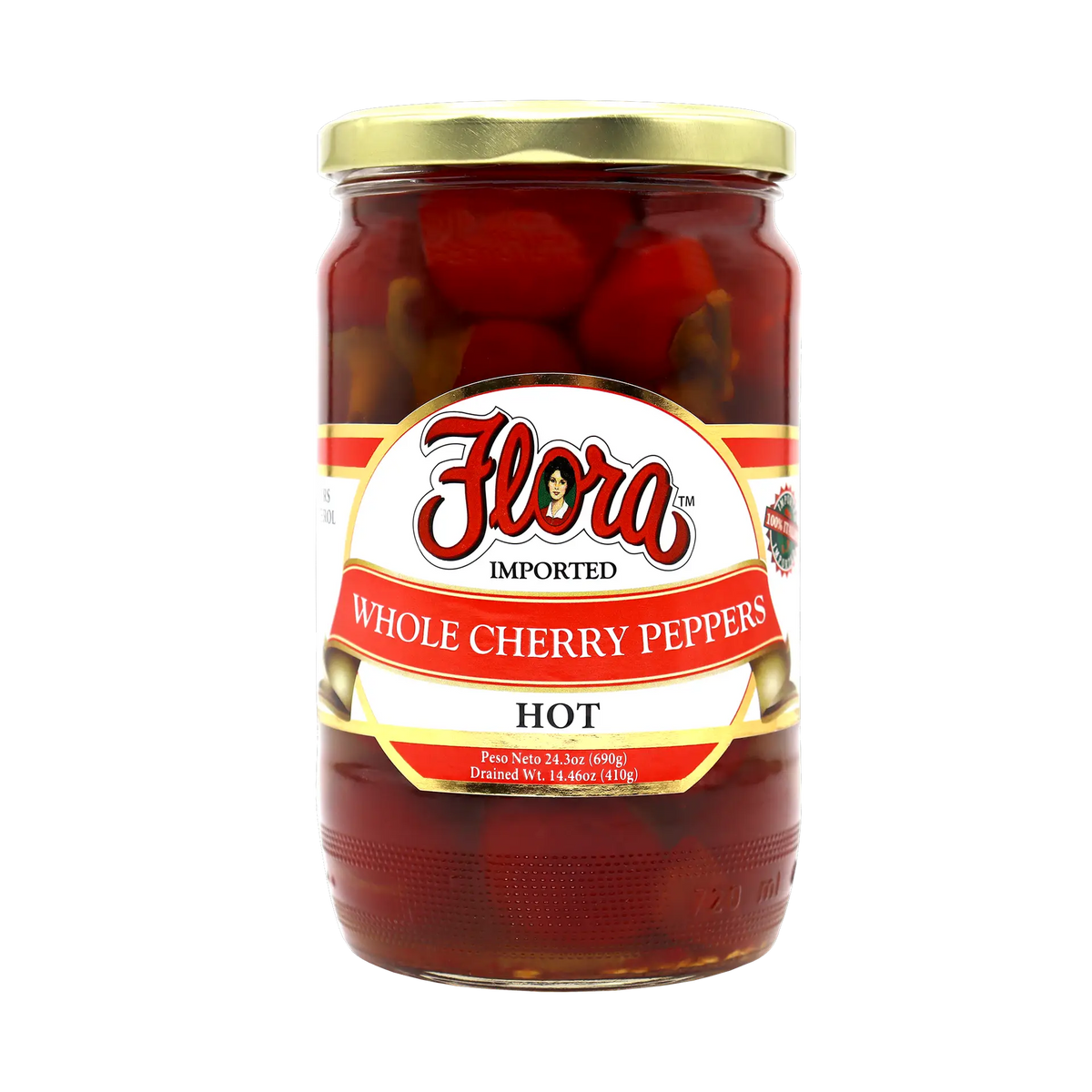 Whole Cherry Peppers - Hot - 24.3 oz