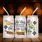 Pumpkin Spice Aesthetic Cup – Autumn Iced Coffee Tumbler, Reusable Drinkware