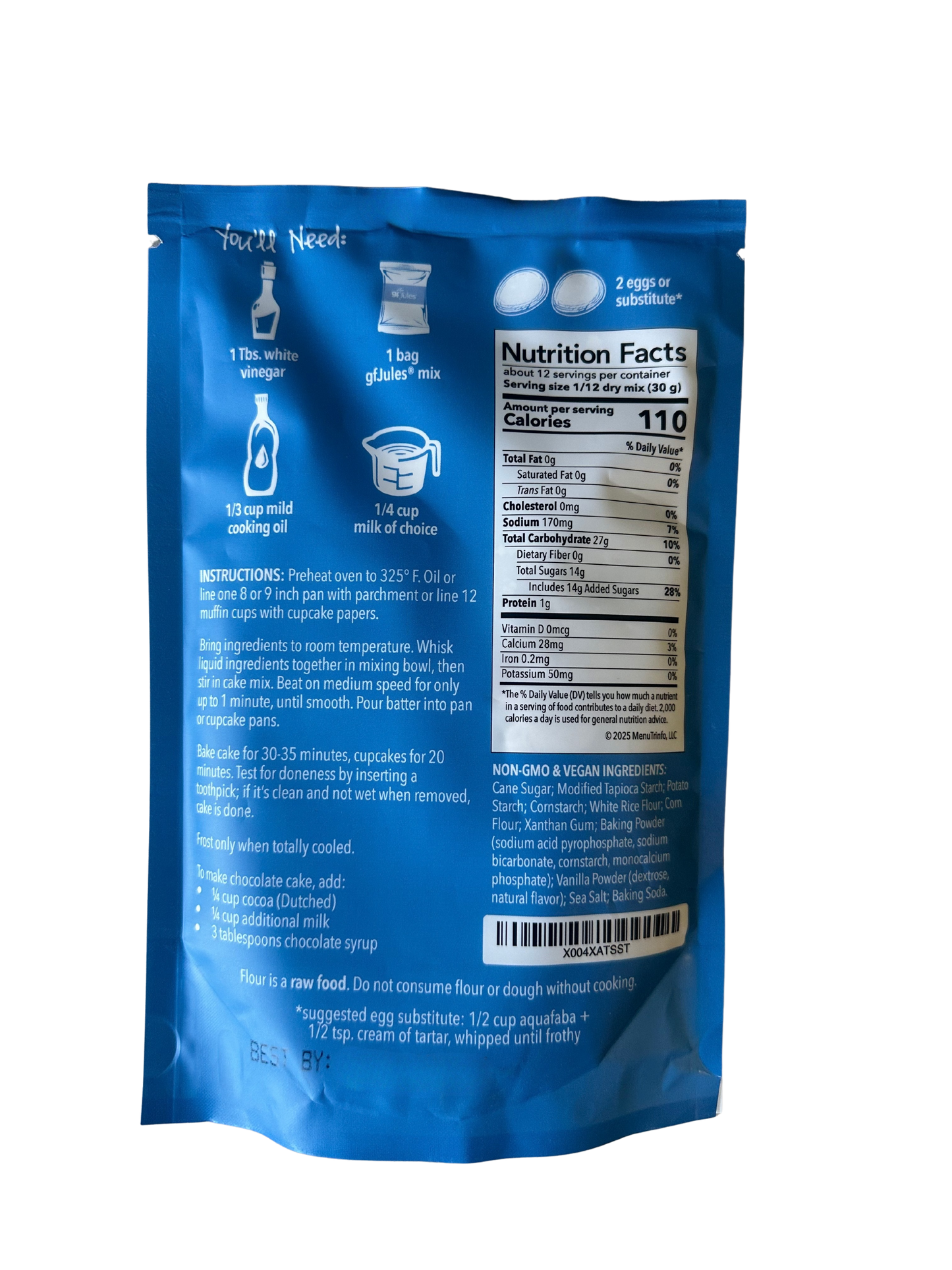 gfJules Gluten Free Birthday Cake Mix
