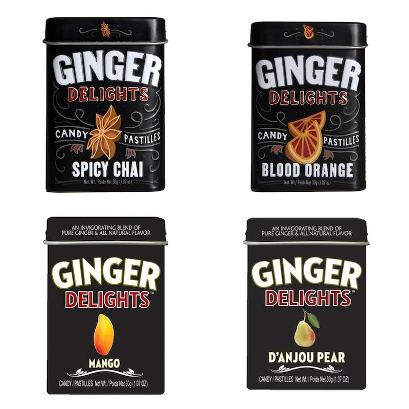 Big Sky Ginger Delights in Spiced Chai, Blood Orange, Mango, or D'Anjou Pear