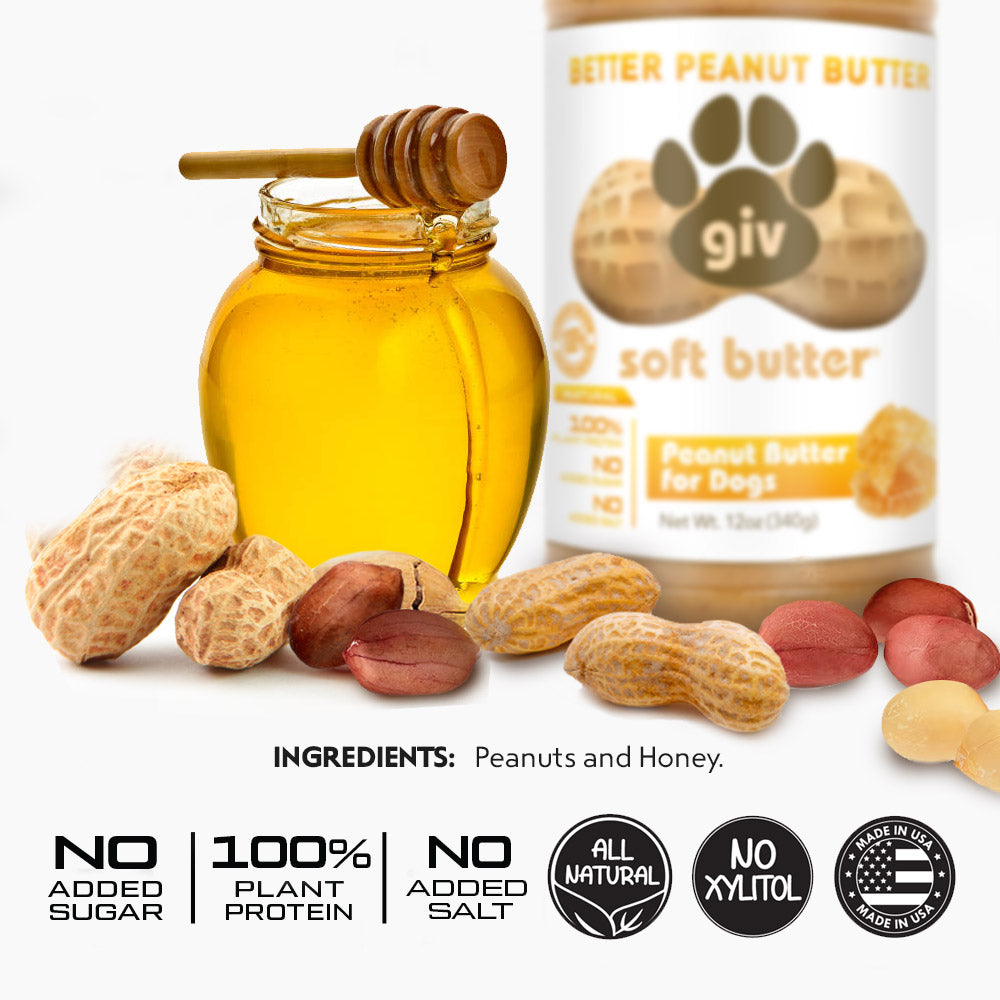 DOG SAFE PEANUT BUTTER 3 JAR PACK