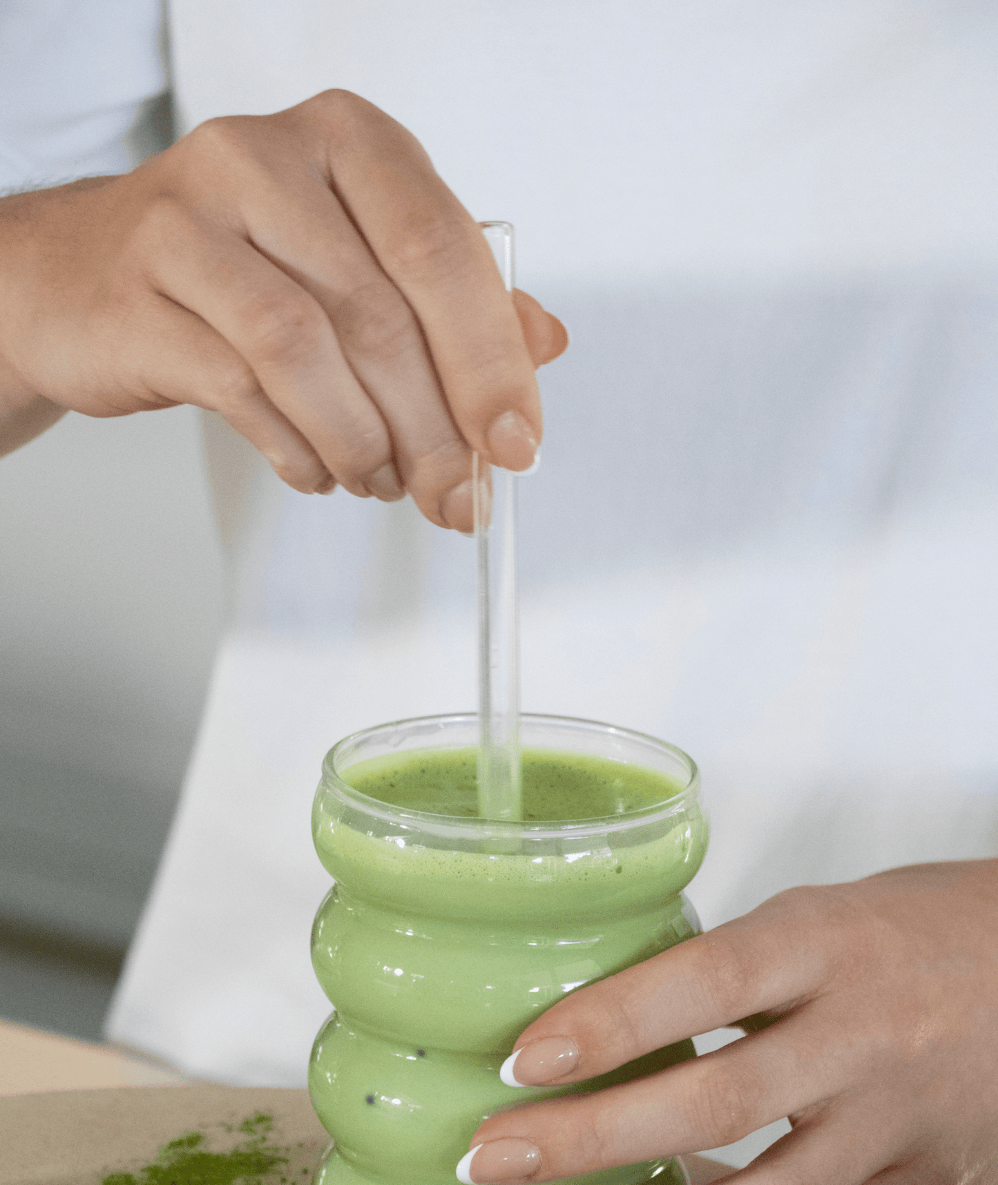 Reusable Glass Straw Set with Cleaning Brush
