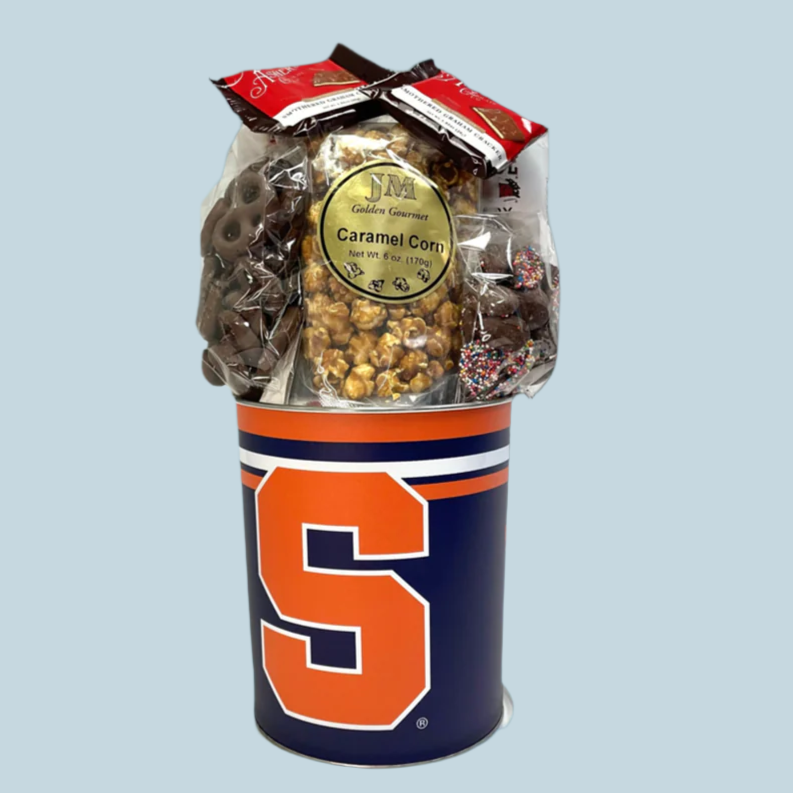 JGB Sports - Syracuse Orange Gift Tin Basket - Made In America