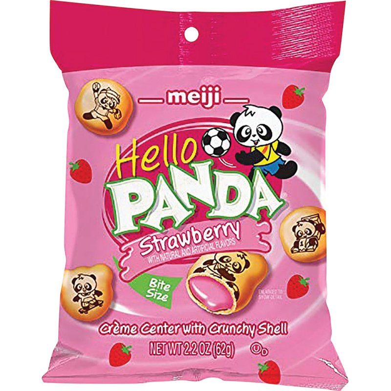 Hello Panda Strawberry Bite Size Cookies 2.2 Oz