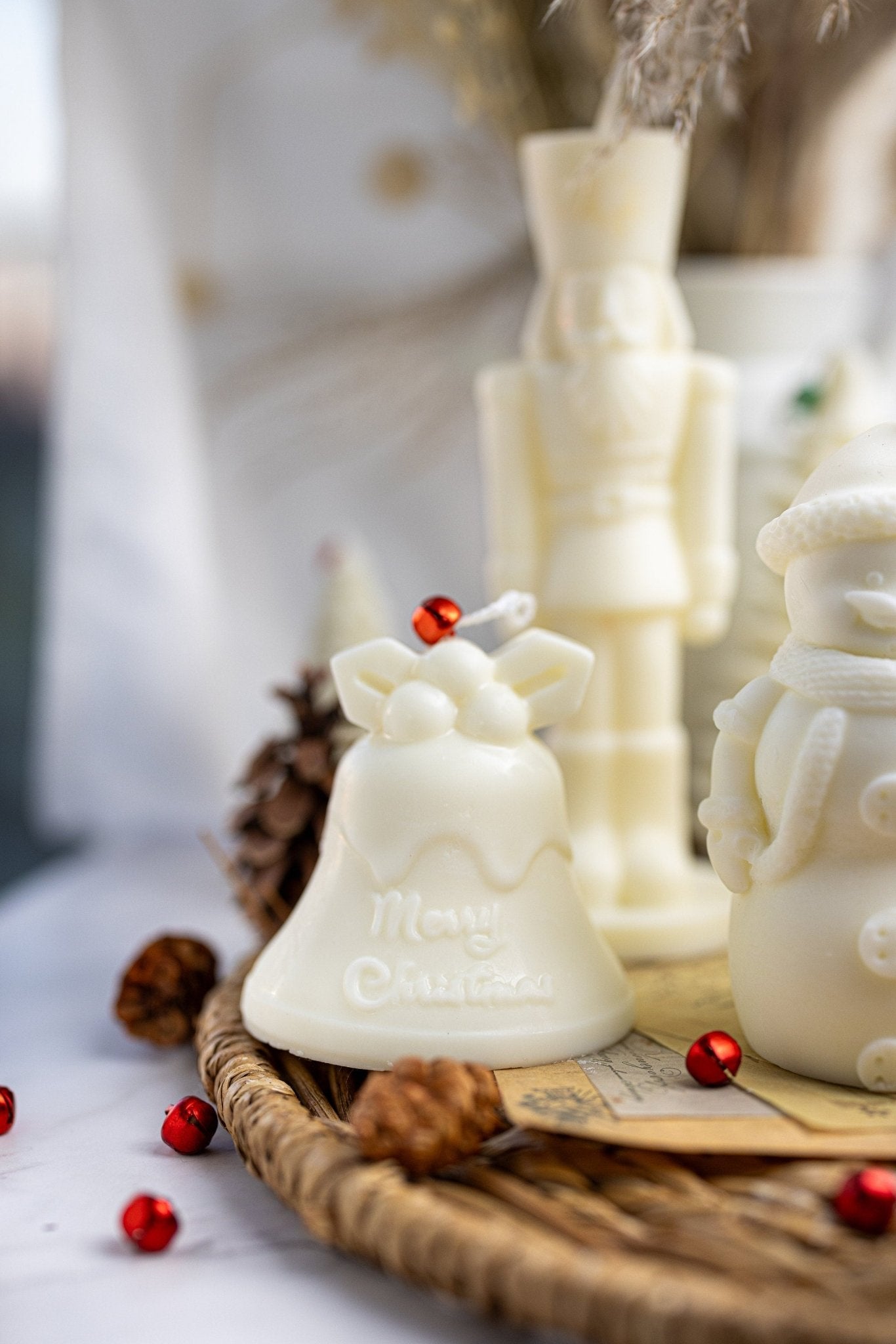 Festive Holiday Candle Set: Christmas Tree, Snowman, Nutcracker & More
