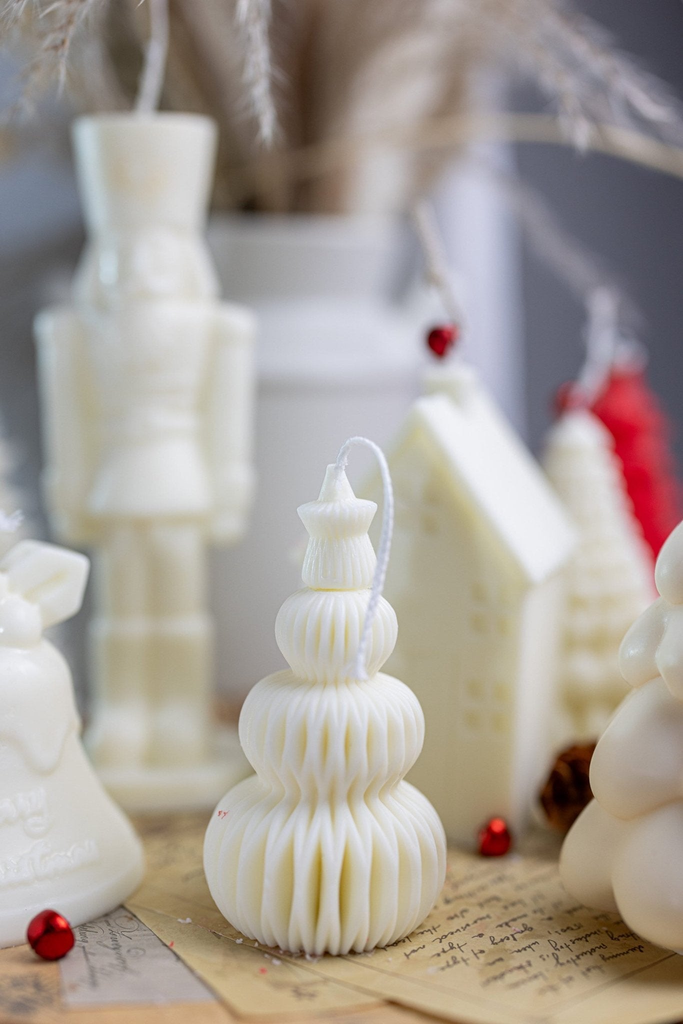 Small Layered Candle – Handmade Soy Wax Holiday Candle for Christmas, Gifts & Cozy Home Decor