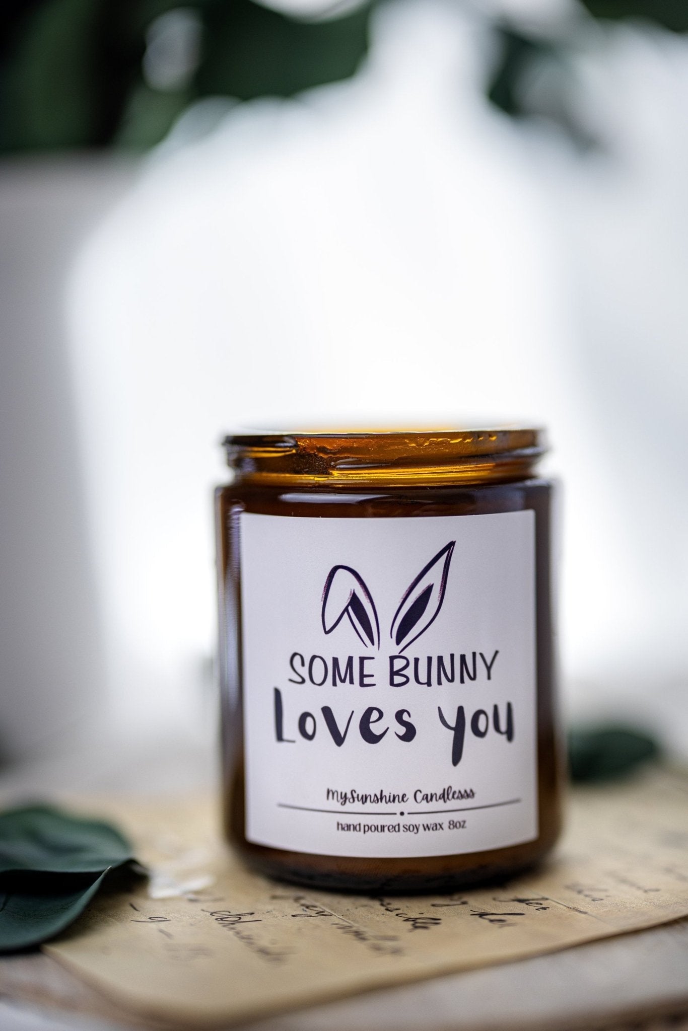 Easter Candle Gift: Some Bunny Loves You - Cute Easter Gift for Best Friend
