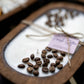 Coffee Lover Gift - Handcrafted Coffee Scented Candle with Real Beans - Farmhouse Decor