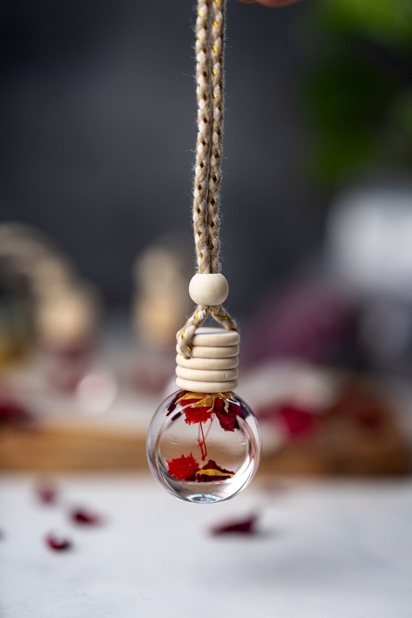 Flowers & Crystals Car Diffuser – Cute Car Accessory for Women – Mother’s Day Gift