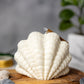 Clam Shell Soy Candle - Stylish Pillar Vegan Gift