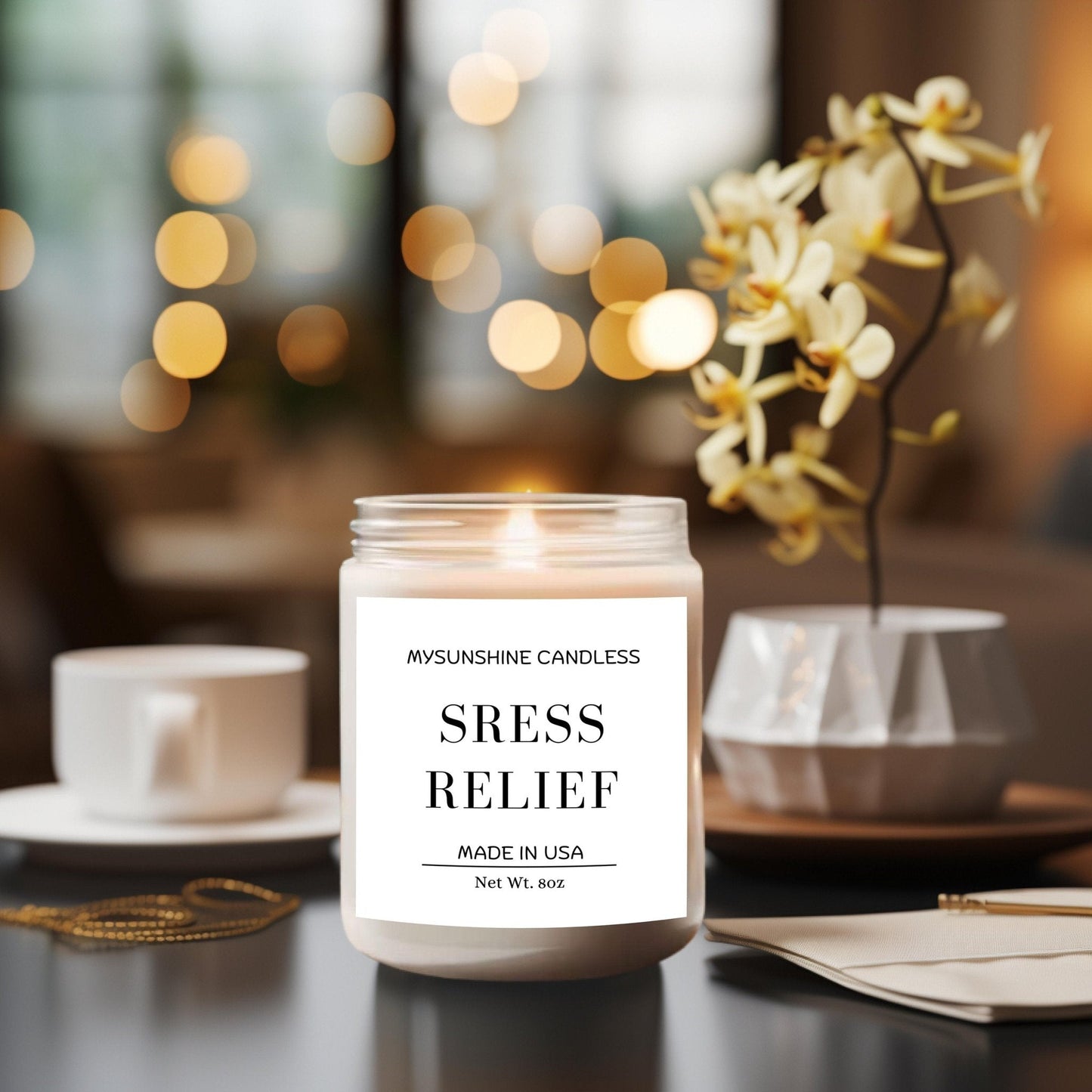 Eucalyptus Lavender Soy Candle | Aromatherapy Self-Care Gift
