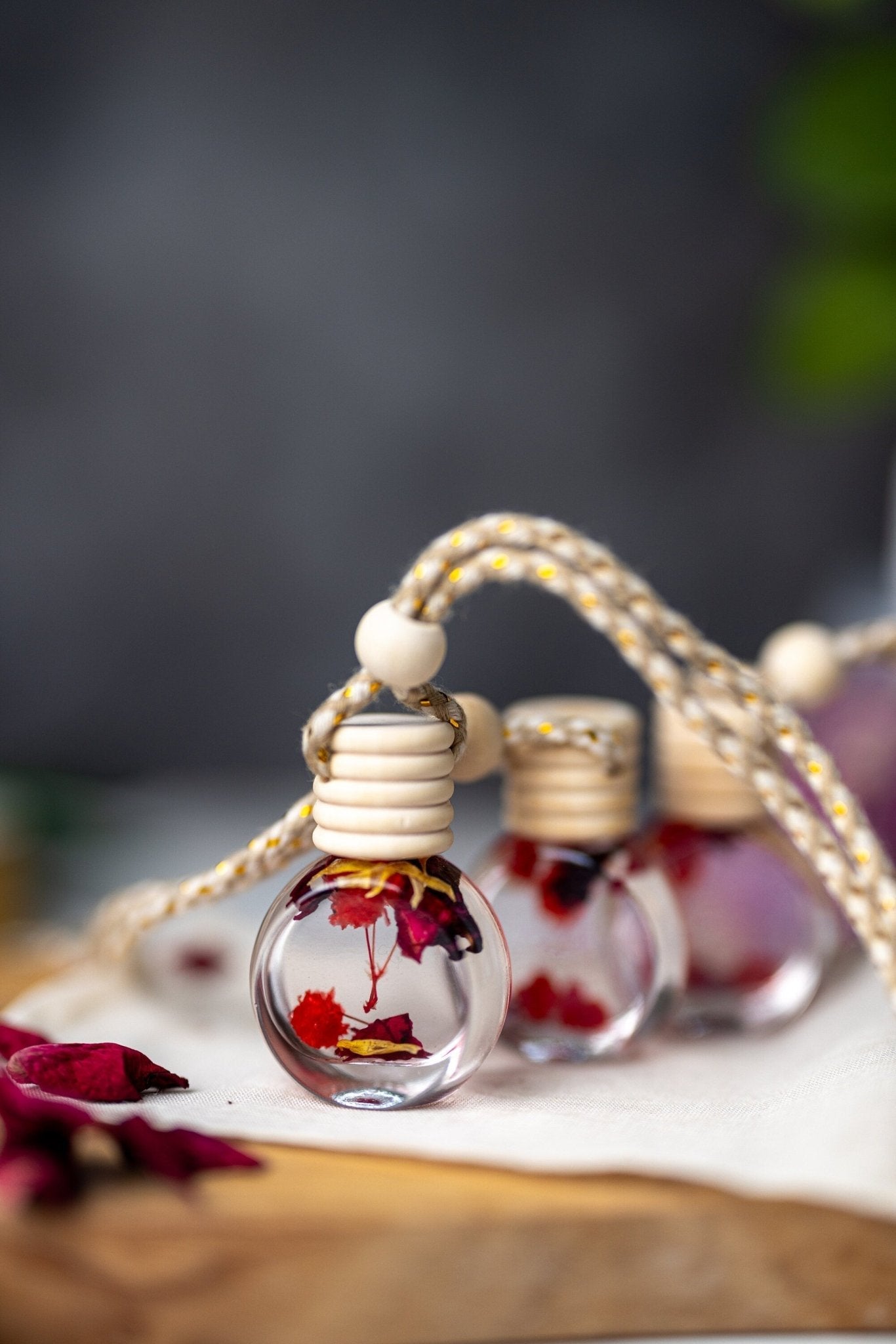 Flowers & Crystals Car Diffuser – Cute Car Accessory for Women – Mother’s Day Gift