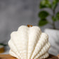Clam Shell Soy Candle - Stylish Pillar Vegan Gift