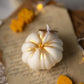 Pumpkin Soy Candle - Fall & Halloween Decor, Pumpkin Shaped, Scented