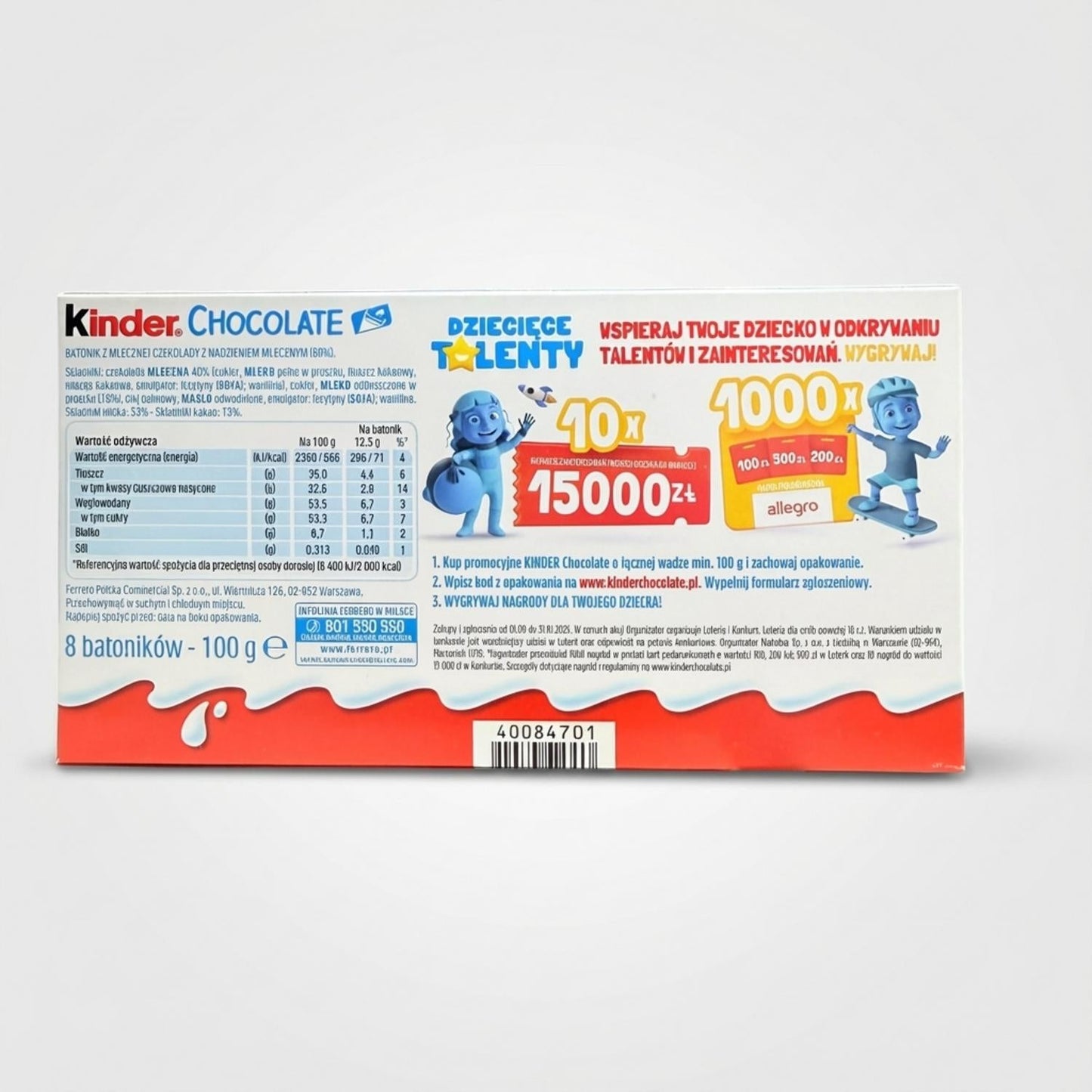 Kinder Chocolate (100g)