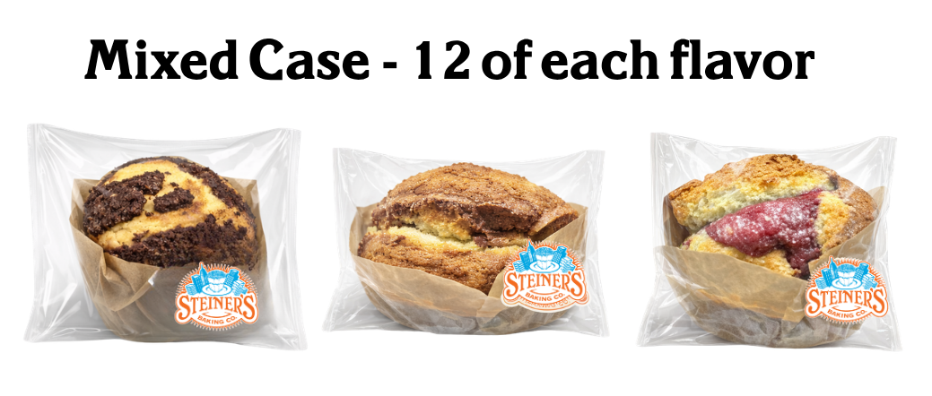 German Sour Cream Coffee Cake - Fresh & Delicious 36 pc. CASE