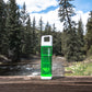 Clean Bottle Square Water Bottle 25oz, BPA-Free Plastic, Clear, Model PSQ-INF-CLEAR, Leak Proof with Carabiner Lid