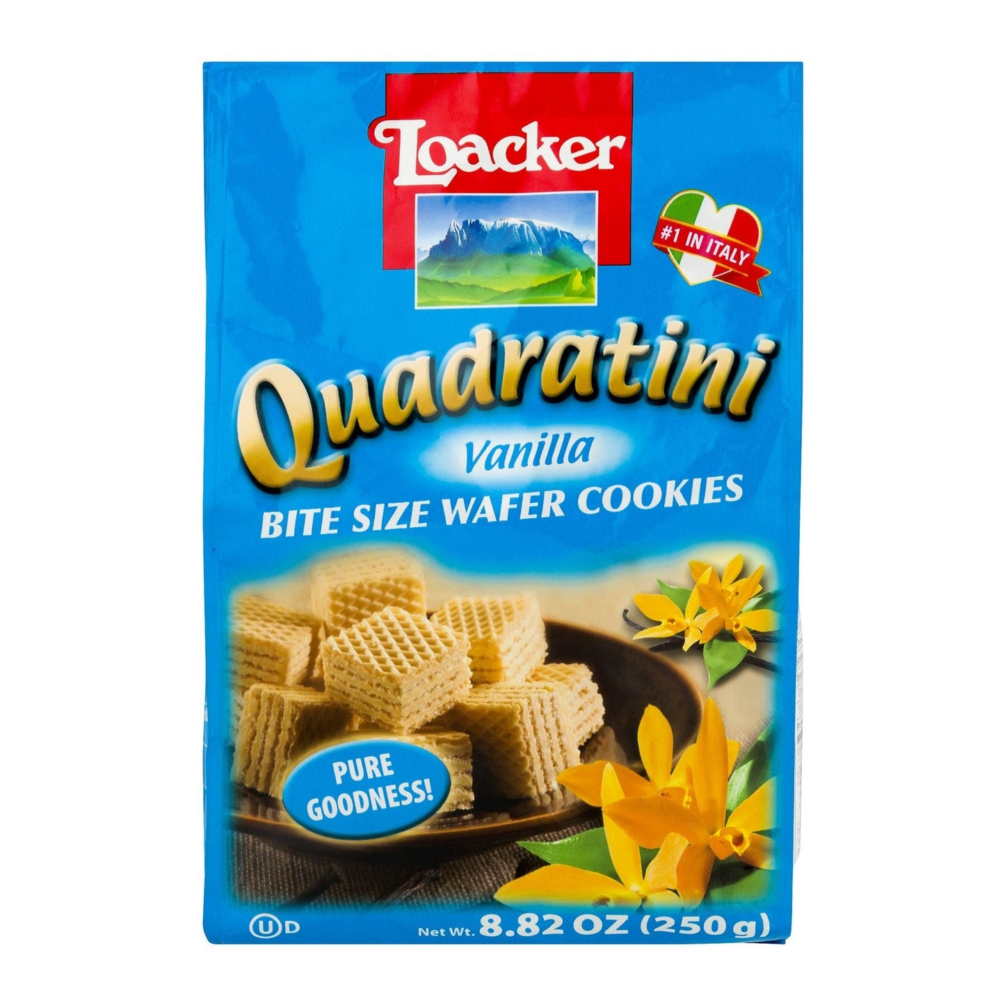 Loacker Quadratini Vanilla Bite Size Wafer Cookies – 8.82oz