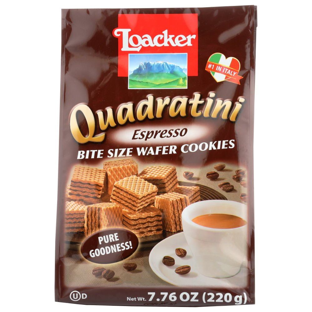 Loacker Quadratini Espresso Wafer Cookies – 5-Layer Crispy Treats