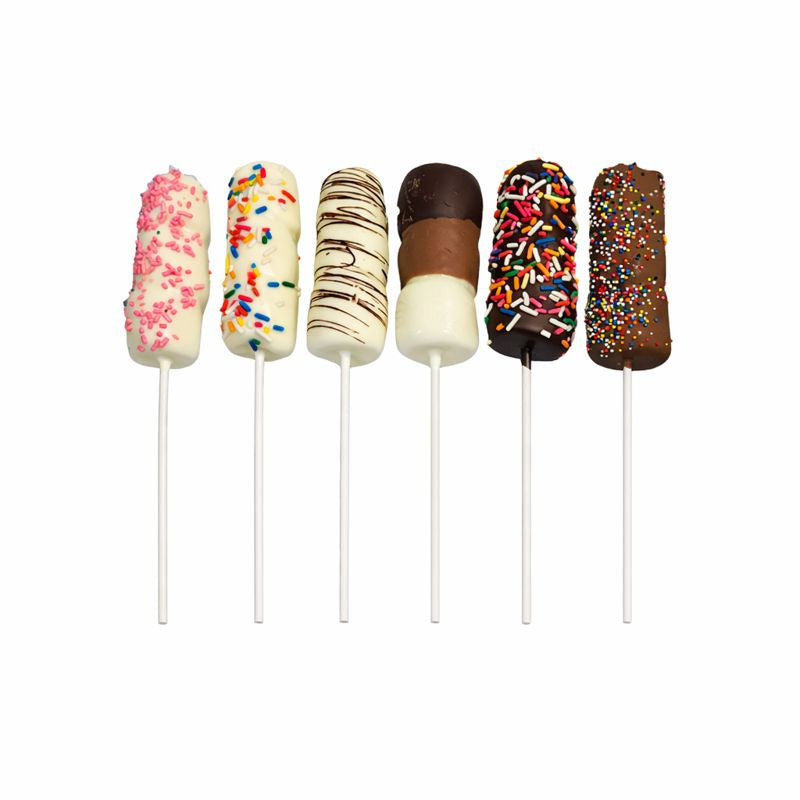 Chocolate Dipped Marshmallow Sticks