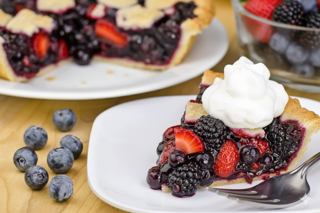 Andy Anand Sugar-Free Mixed Berry Pie, 2.6 lb – Strawberries, Blueberries & Blackberries, Keto & Diabetic-Friendly, Birthday Gift Box