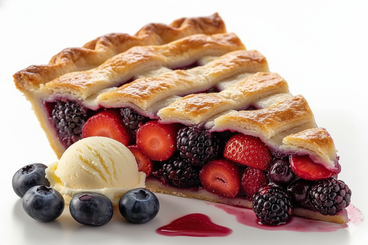 Andy Anand Sugar-Free Mixed Berry Pie, 2.6 lb – Strawberries, Blueberries & Blackberries, Keto & Diabetic-Friendly, Birthday Gift Box