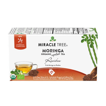 Organic Moringa Tea - Rooibos - Natural Energy Support-Free Herbal Tea