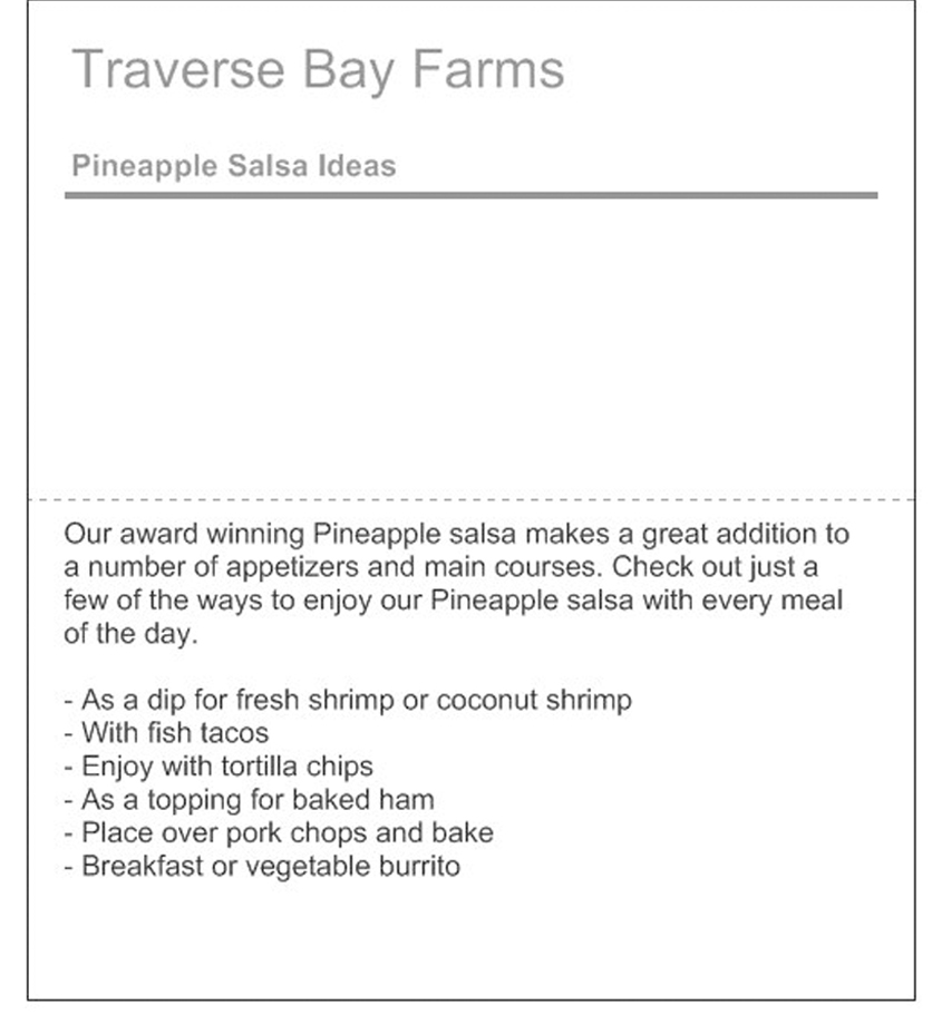 Fruit Salsa Sampler, 4 - 16 oz jars