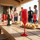 Red Cup Living 5 oz Red Reusable Stemmed Wine Cups