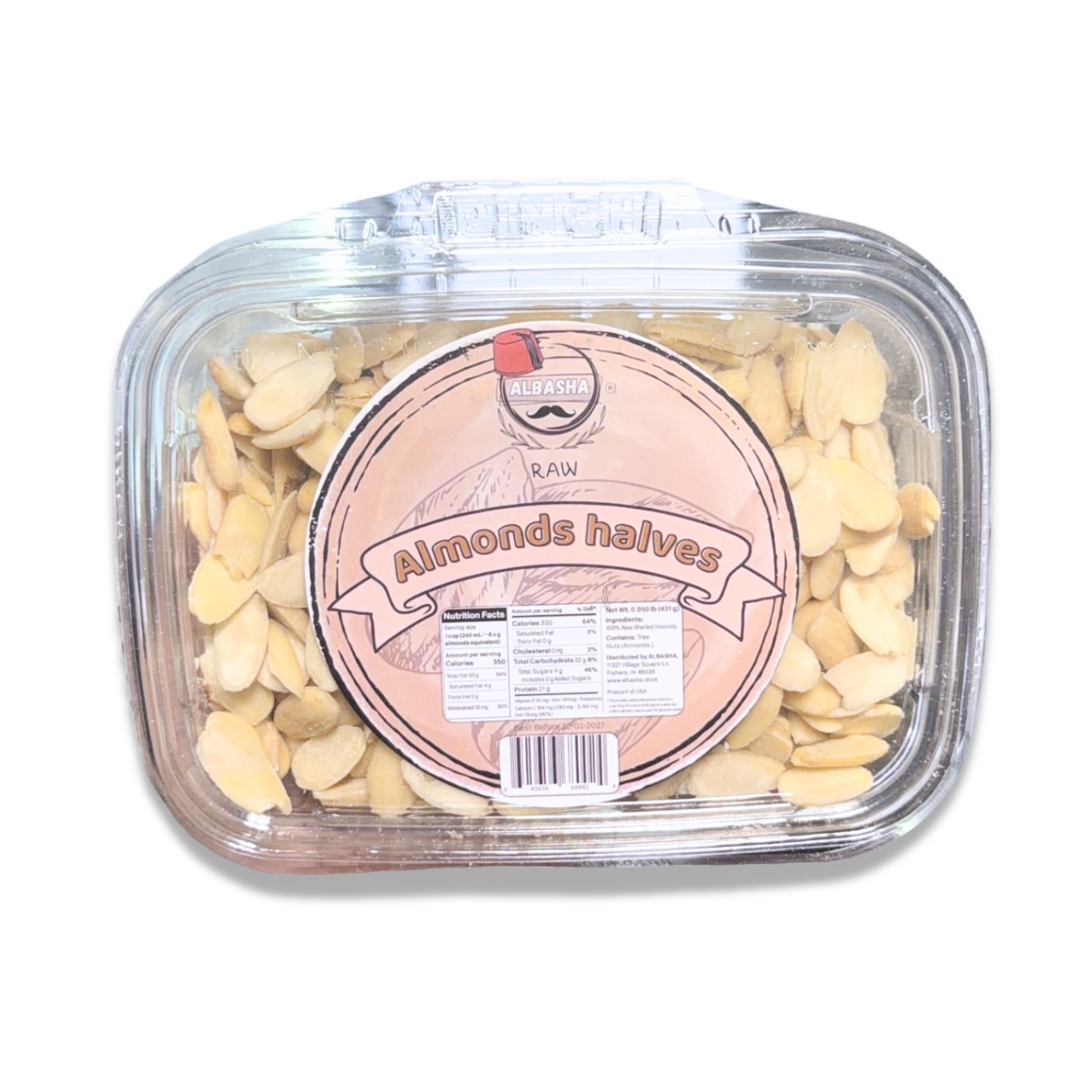 Premium Raw Almond Halves – Natural Almonds for Cooking & Snacking