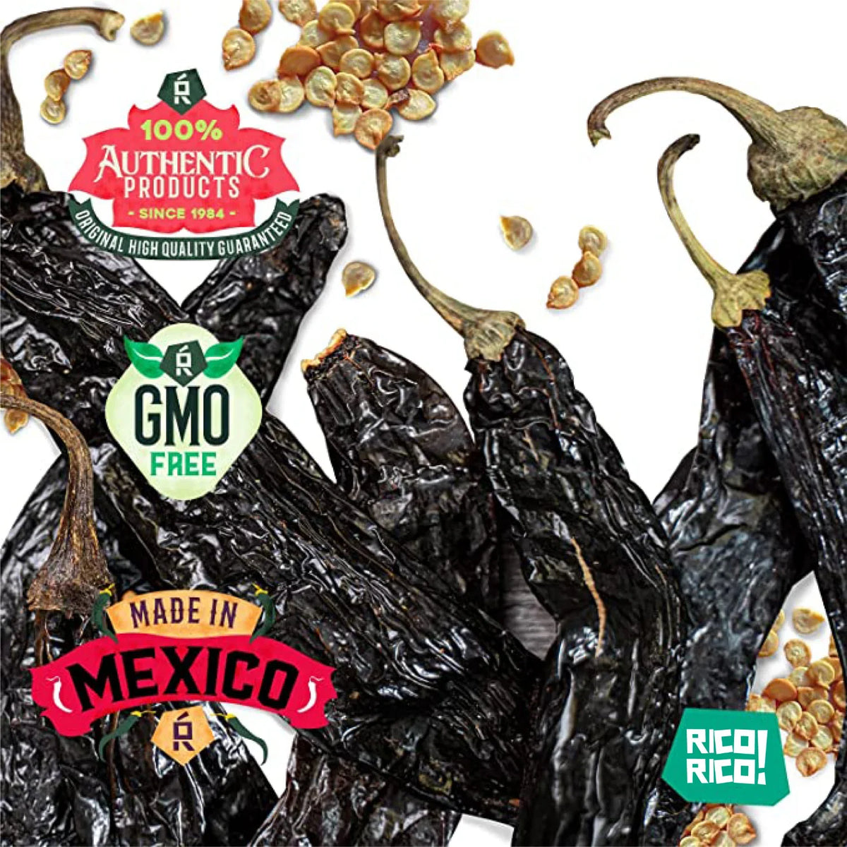 Dried Mexican Chiles 3-Pack – Ancho, Guajillo & Pasilla