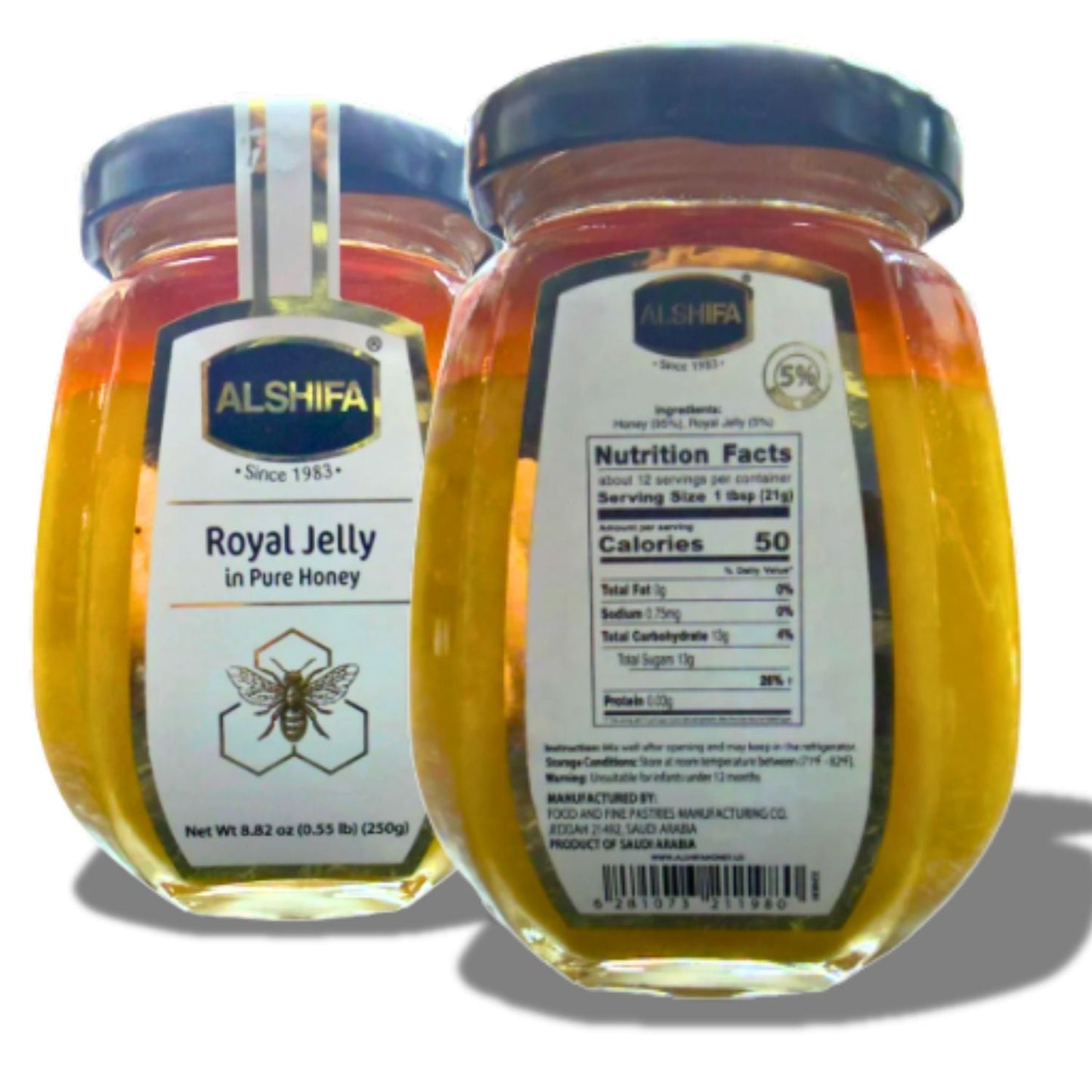 Alshifa Honey – Royal Jelly in Pure Honey 5% 250g
