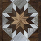 Handmade Amish Barn Quilt Banner Wall Art – 10.5in x 30in Reclaimed Wood Mosaic
