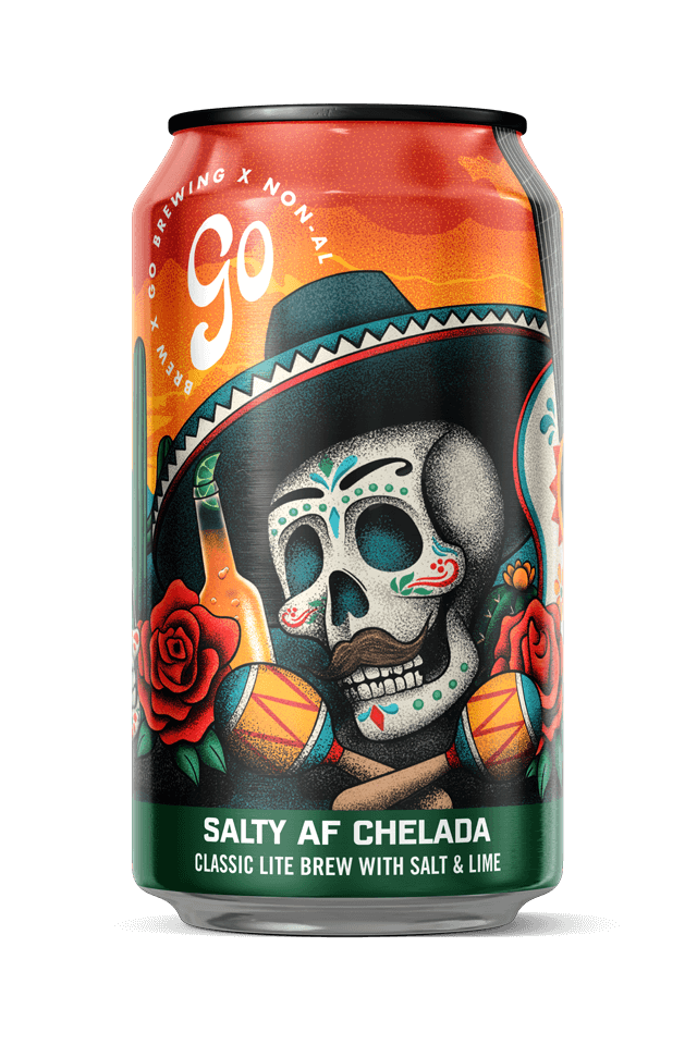 Salty Lime AF Chelada – Non-Alcoholic Chelada Lager